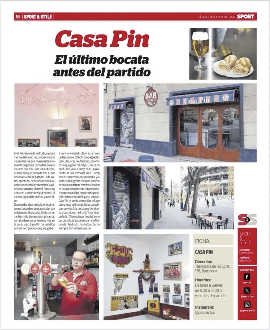 Casa Pin! Casa vostra! Casa del barcelonisme!