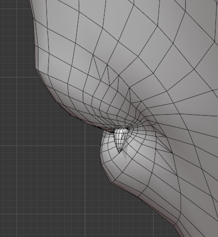 八重歯があります　
#b3d #Blender