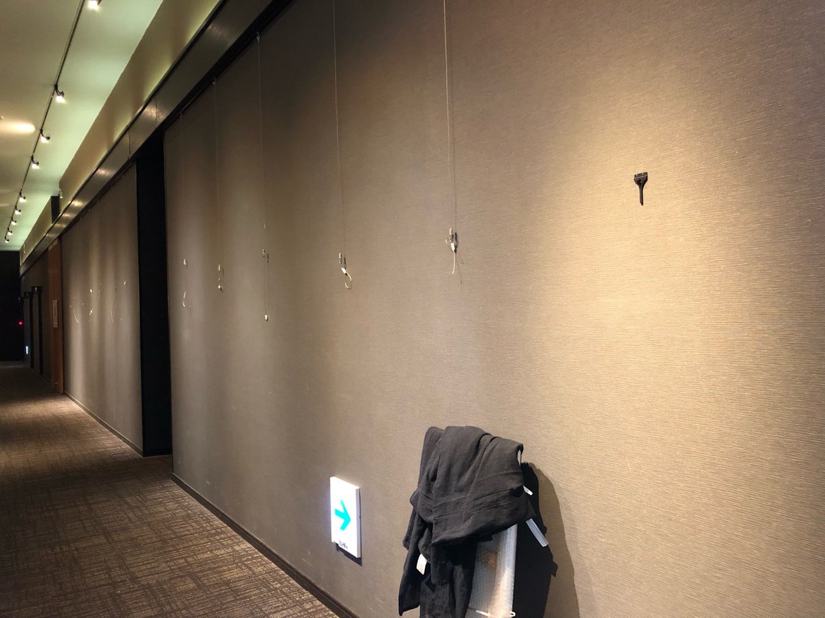 搬出完了しました！ 北海道のホテル木ニセコでの高橋弘子作品展『響む