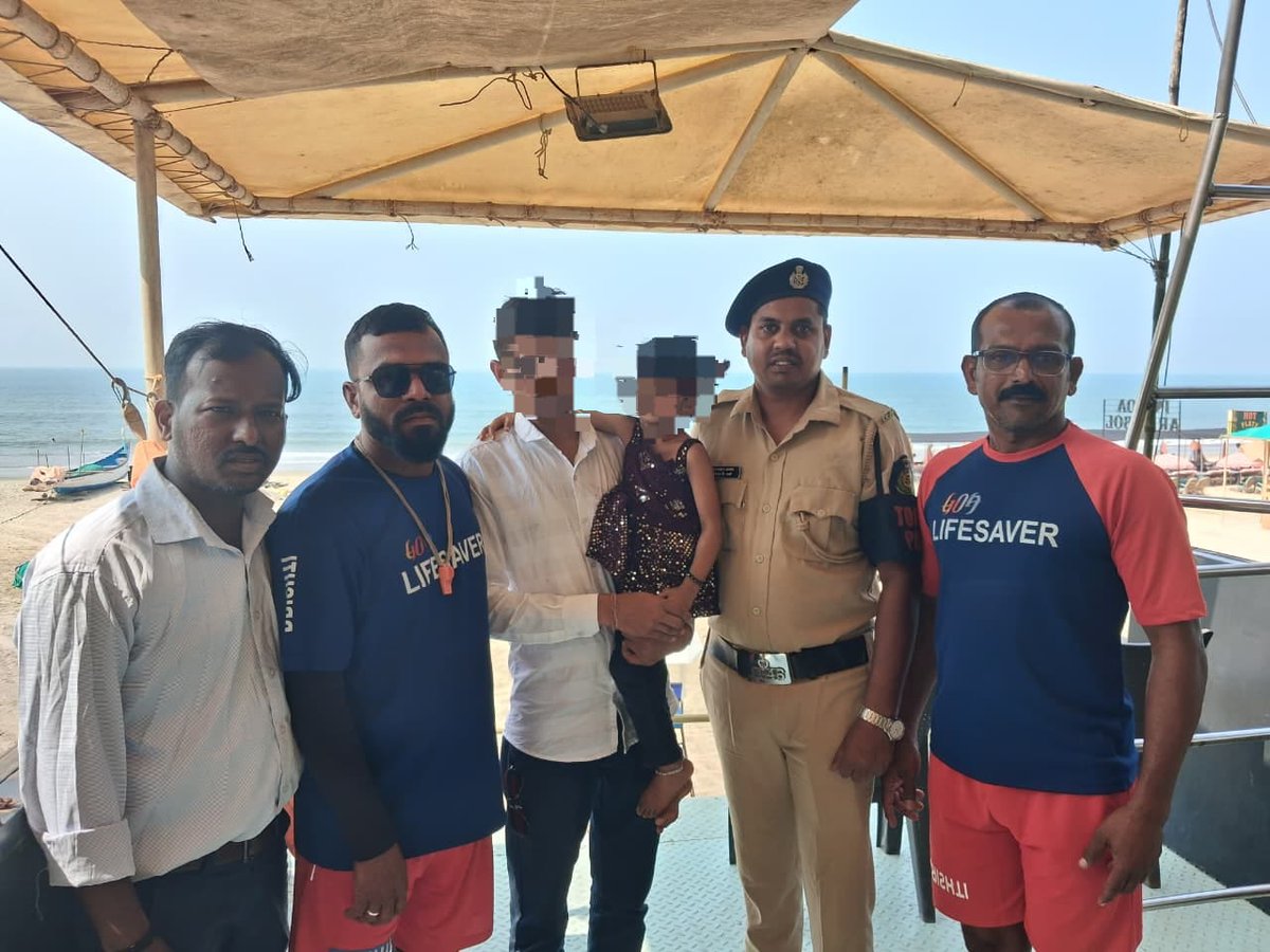Swift action by Tourist Police staff with the assistance of lifeguards led to tracing a missing 3-year-old girl at Arambol beach, who was safely reunited with her father after proper verification. <a href="/TourismGoa/">Goa Tourism</a>  <a href="/spnorthgoa/">SP North | Goa Police</a>  <a href="/goacm/">CMO Goa</a>  <a href="/DGP_Goa/">DGP Goa</a>