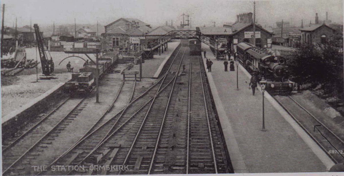 TheCreativityS1's tweet photo. @farawayquarry13 For the time? Probably Ormskirk, but in the early 1900s - the town had/has a hospital, had/has a traditional market, the station was/is a junction between two lines (though it used to be a lot bigger) and the station has a couple of similarities too (road bridge right infront) https://t.co/M1ljmJHVE0