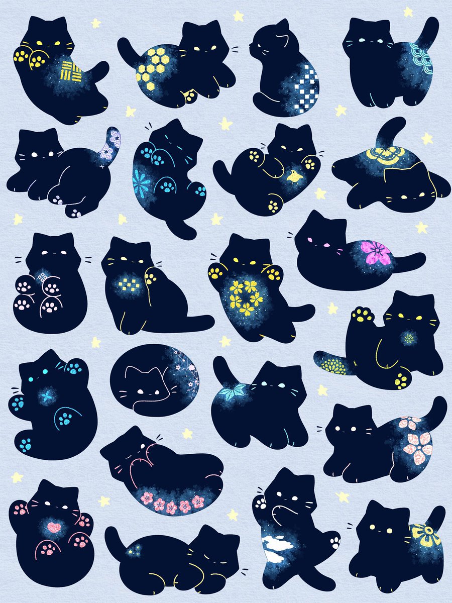 Lazuli3103's tweet photo. 🐈‍⬛🐈‍⬛🐈‍⬛🐈‍⬛🐈‍⬛ https://t.co/bYiTrvGx4C
