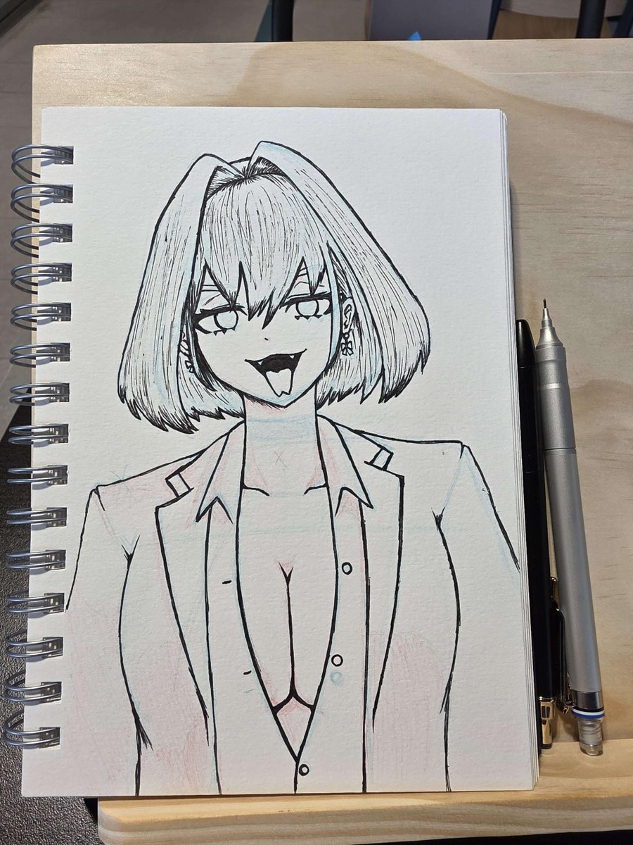 markuspaper's tweet photo. #kronillust If there's one good thing about AI it's that it's making me embrace traditional art, it's not great but it's real https://t.co/W5k5J16TGL