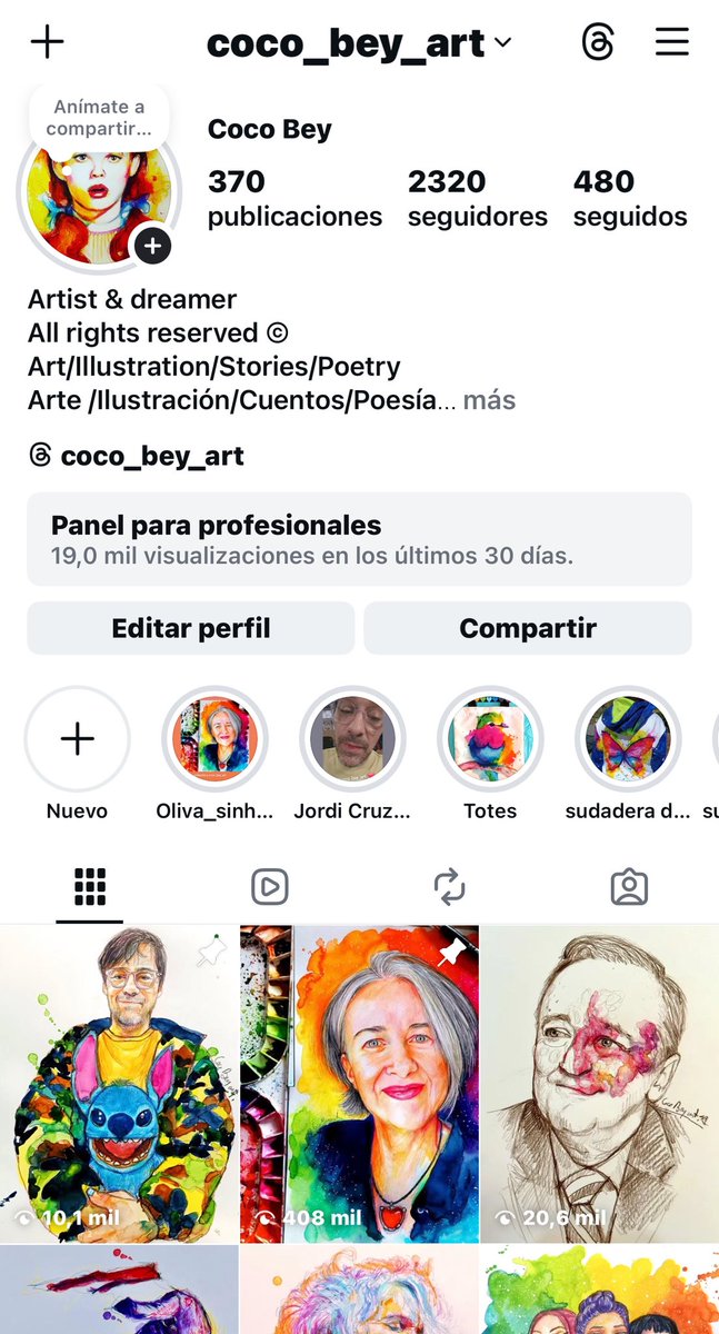 Hola gente, este es mi perfil en ig por si me queréis seguir por allí que tengo bastantes dibujos publicados.❤️❤️❤️