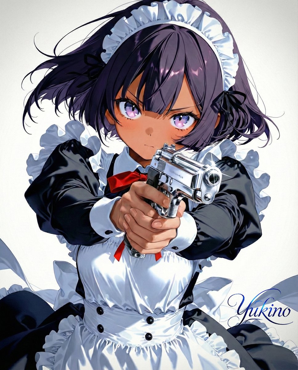 🎀「ご主人様は、私が絶対に護るッ」 Gun Maid Girl #メイド曜