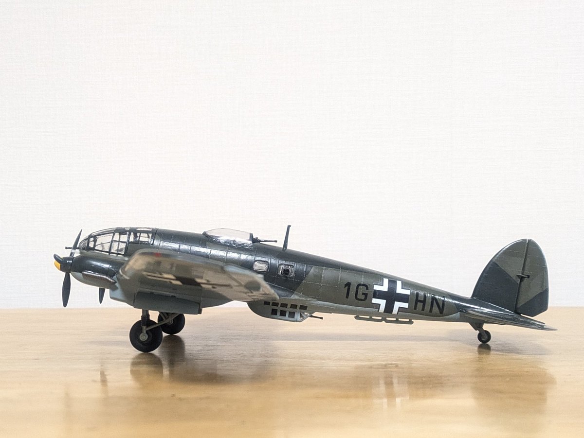 wd_ut's tweet photo. AIRFIX 1/72 He111
オールドキットのH-20をH-2風に小改造
#今月作ったプラモ晒そうぜ https://t.co/OdHbbxctru