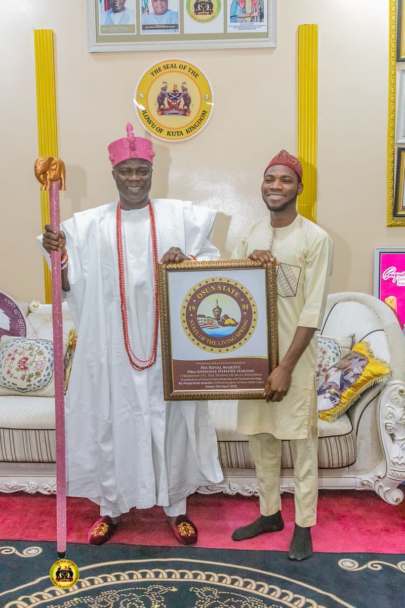 It’s always an euphoric moment whenever I come to Osun State and see my Artwork been used everywhere 🤍, Alhamdulilah. 😁🤲