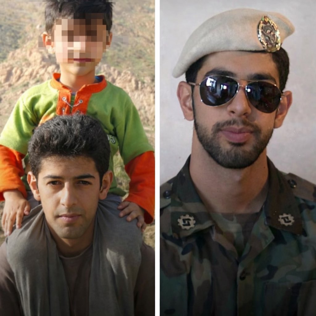 ایشون از معدود ارتشی های باشرف هستند به نام #رحیم_بی‌نیاز اهل اسلام آبادغرب و‌مدیر کانال تلگرامی به اسم «ایل کلهر» ایشون فراخوان رو‌در کانالش منتشر کرده بود و از جمهوری اسلامی اعلام برائت کرده بود. 
۲بهمن در اشتهارد دستگیر شده و  خانوادش هیچ خبری از او ندارند. صدایش باشیم.