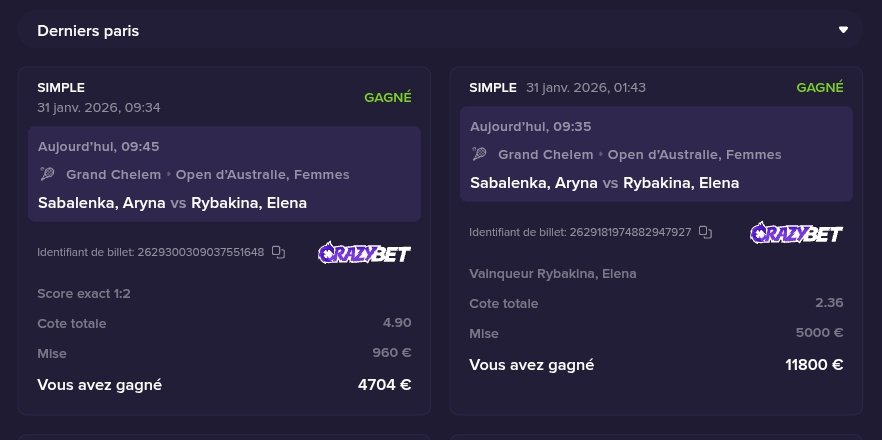 Thomas_Cycling's tweet photo. RYBAKINA LA REINE DE CE MONDE 👸🏻!

+11K de gains 

Ça fait tellement du bien dans la France à Macron 

100€ à gagner dans les LIKES ❤️
#TeamParieur https://t.co/Uqqs1Qq9xj