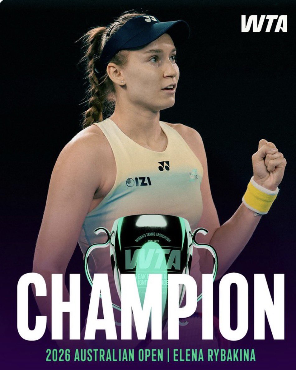 Ice puts out a fire...
#AO26 #AustralianOpen2026 
#elenarybakina 👏👏👏