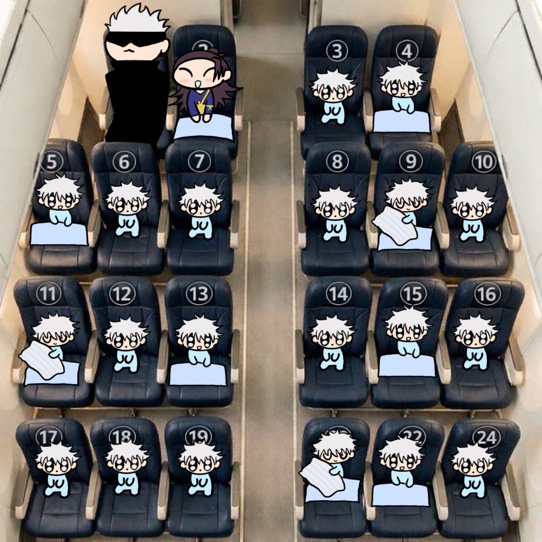 Min_Min703's tweet image. Sorry, the seats are all taken. Goge have too many babies