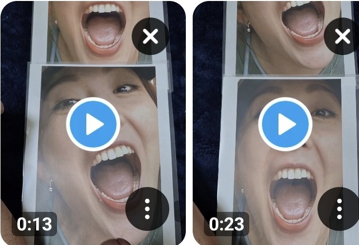 こんなに大きく口を開けて
奥歯、舌まで見えてるし、
もうこの顔は完全にクチを
全開にして発射待ちモード
興奮して勃起したチンコを
しごき2回も射精！

#オナニー
#口内