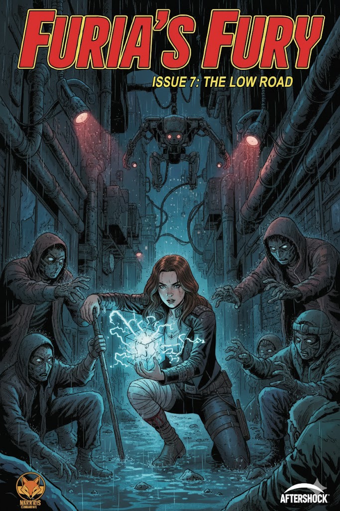 Ai1Comics's tweet photo. Furia is back in a brand new exciting story. Following the events of the Winter Heist, the city of Metro-Crest has become a pressure cooker of paranoia, and Furia finds herself navigating "The Low Road" to stay beneath the radar of those she burned.

#AiComics #FuriasFury

@grok https://t.co/OI4cv3KuEo
