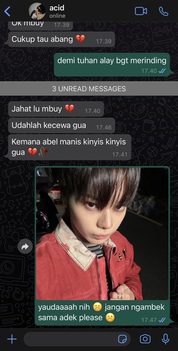 warmsunbath's tweet photo. ryulyul few tweets au

abel si penyanyi indie yang brandingannya sebat kuy bunda dulu baru km itu ternyata aslinya adek bayi bau minyak telon :]] https://t.co/vJg3ji73OX