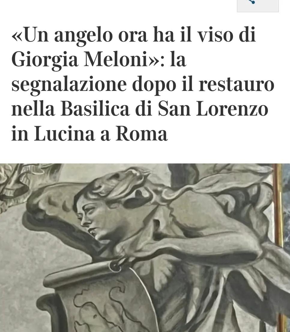 Zziagenio78's tweet image. Meloni perfetta come immagine sacra, ogni giorno mi fa nominare i santi