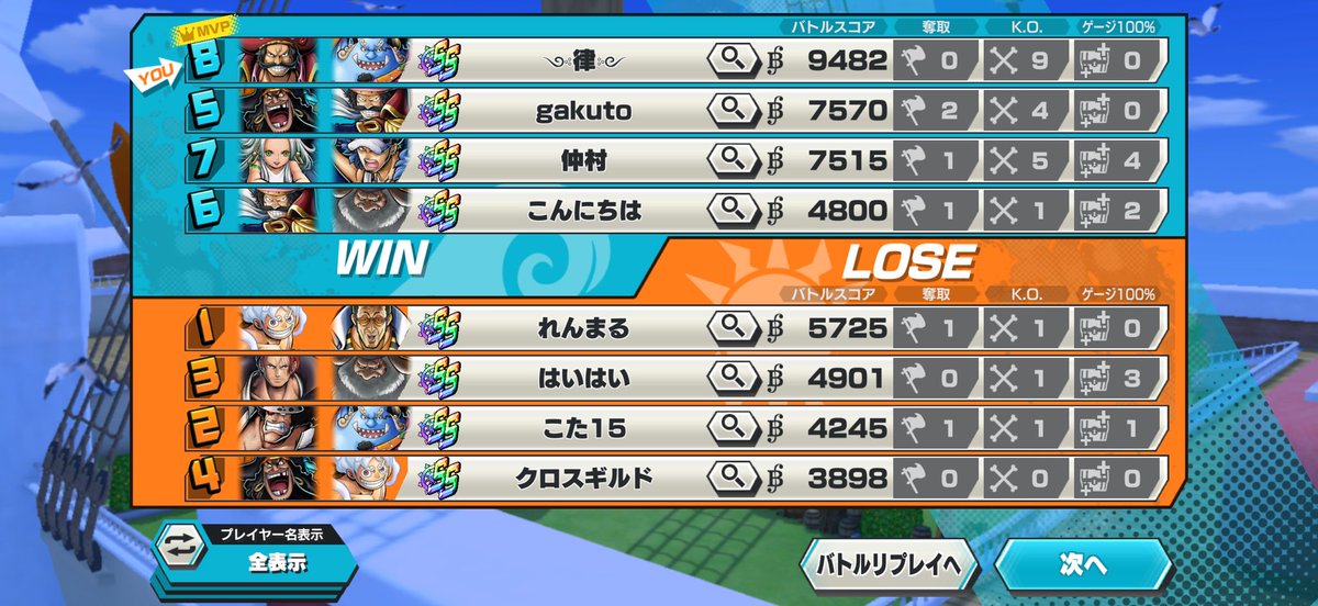 ガープとロジャーゲロ強い