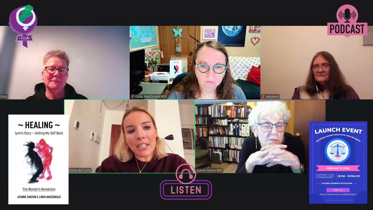 ‘The naming of non-State torture is crucial for Women's healing’

🎙️podcast.filia.org.uk/1983918/episod…

To mark the creation of a Network Against Non-State Torture, its launch next week &amp; conference in November, this podcast episode explores the human rights violation of non-State Torture.