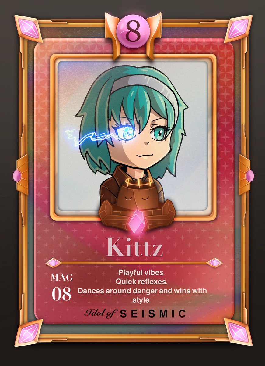 Gmic <a href="/SeismicSys/">Seismic</a> 
Just got this fun Seismic magic card 
Big thanks to <a href="/Pein1911/">Pein ♦️</a> for making this look awesome. Loving the vibe
<a href="/xealistt/">Xealist</a> <a href="/NoxxW3/">Noxx</a> <a href="/heathcliff_eth/">Heathcliff</a>