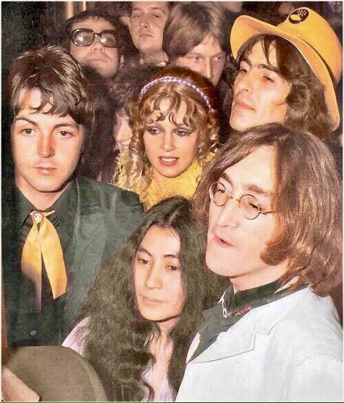 July 1968 at the London Pavilion and the film premiere of Yellow Submarine.