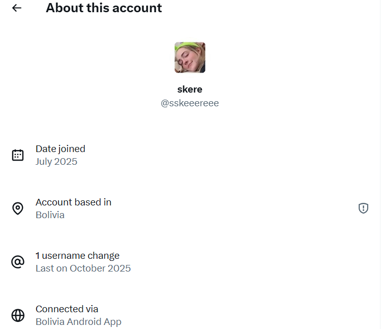 Al parecer Sylvee ya sabe que sus acosadores no tienen una nacionalidad específica.
No lo publiqué en su momento, pero llegó a mi esta imágen (foto fechada) donde antes de que la expusieran en X, una cuenta mexicana ya tenía acceso al IG  personal de Sylvee, además de los amigos