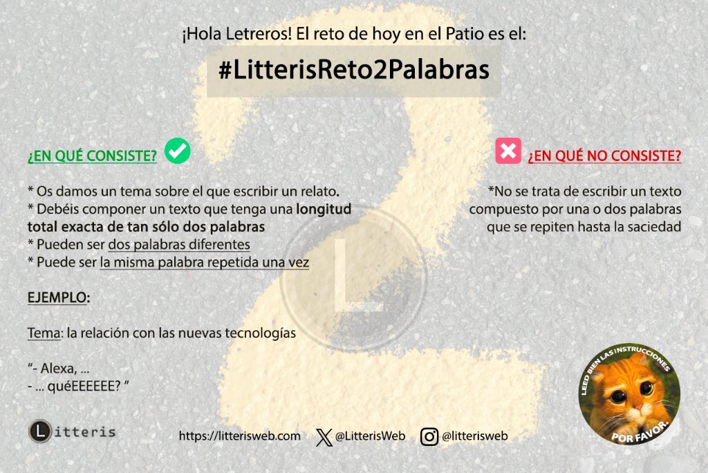 #Patiotas, aquí llega  #LitterisReto2Palabras, nuestro juego más loco. 

El tema ➡️ EL COCHE SE TE QUEDA SIN BATERÍA (Y TIENES PRISA)

No uséis emojis ni imágenes. [Más instrucciones en la imagen, Luther os observa...]