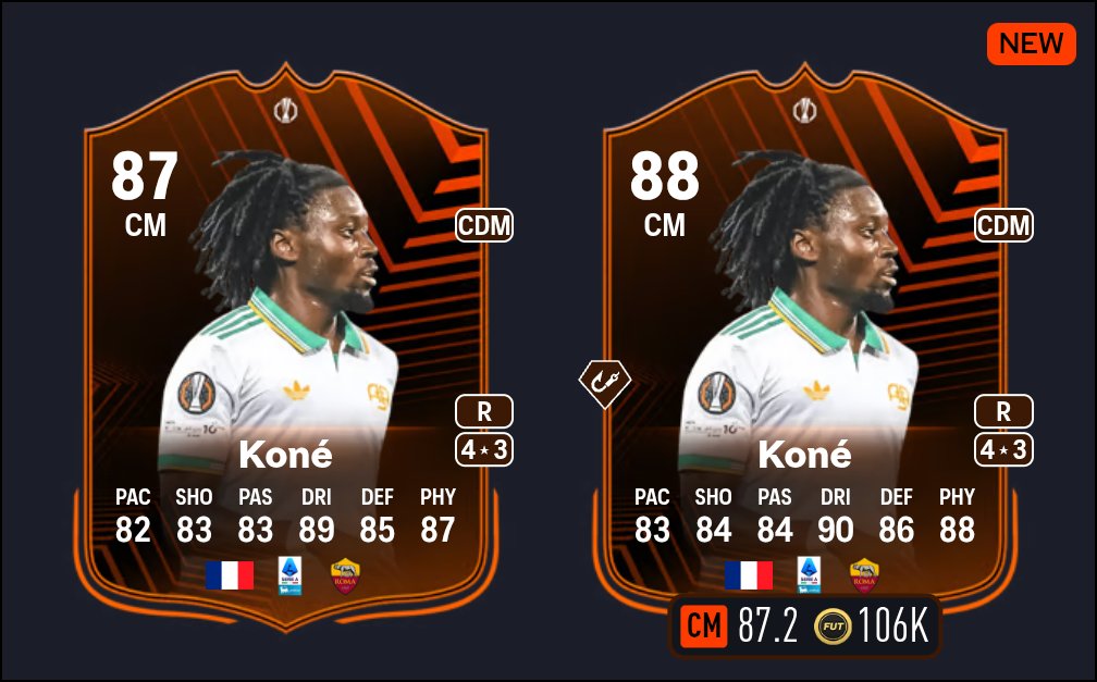 MEJORAS PRIMETIME 🟢🟠🔵🟣

Te recordamos que las cartas YA NO MEJORAN MÁS y que ya han recibido el upgrade que hayan ganado 😌

La de Kone es nuestra favorita, tienes alguna carta? Te leemos en respuestas 💬 

👇🏻 TODAS LAS MEJORAS AQUÍ 👇🏻

fut.gg/live-hub/campa…