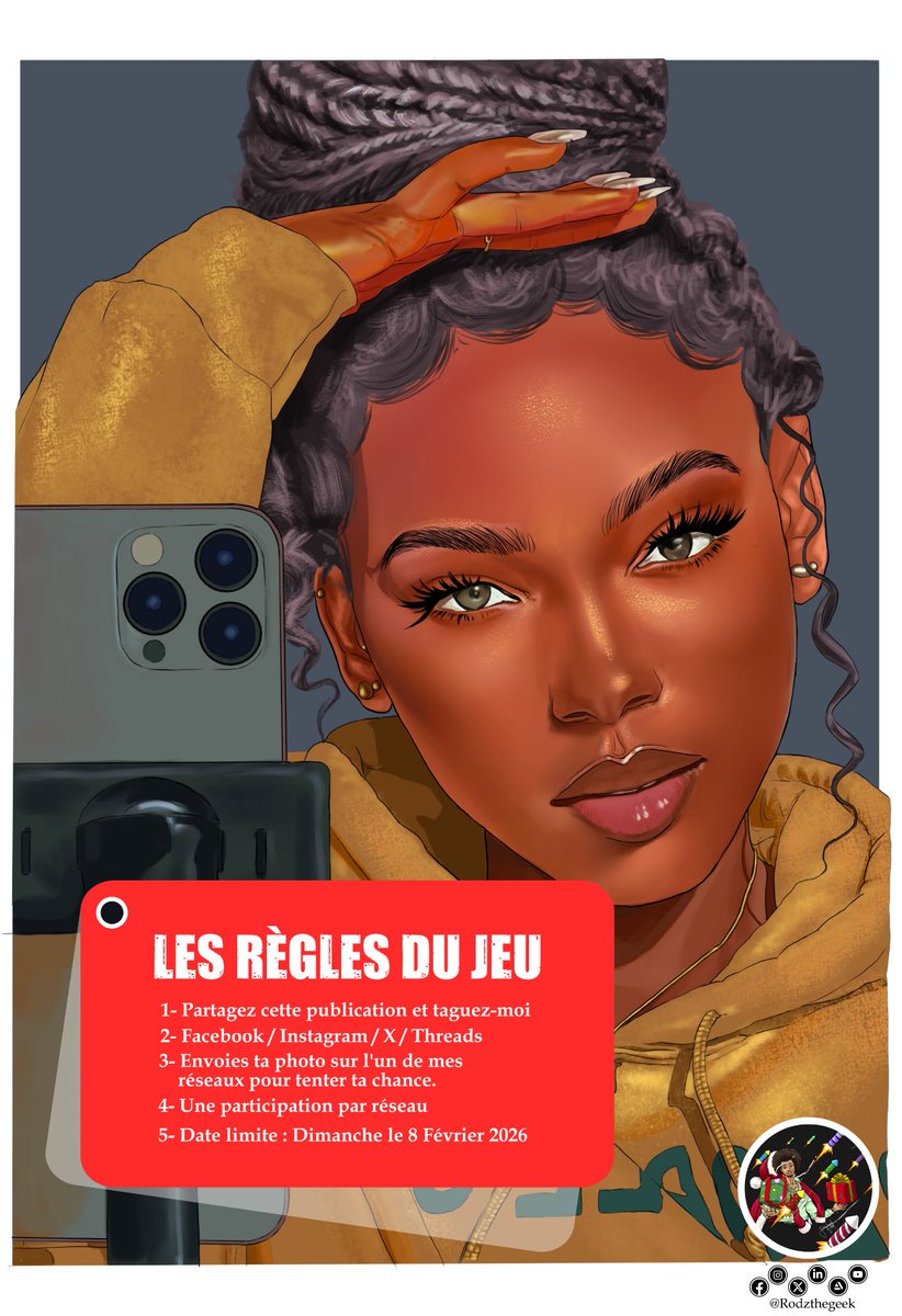 Rodzthegeek's tweet photo. Alors les amoureux de l'amour, on vous aime ou vous vous aimez fort, très fort 😂💔 ? Vous attendez le cadeau ou vous venez jouer pour gagner un des 3 Portraits en jeu ? 😹💘
Date limite de participation : Dimanche 8 Février 2026

Lien vers mes comptes👉🏼 https://t.co/QukrD5jcwW https://t.co/4XnhEEUa2P