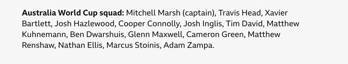 drivetime70's tweet photo. @Michael_Arter @BexleyRs @SamChapman76 @dommyboy79 Two questions:

No Starc - does he not play T20?

Why did I think that Maxwell had retired? https://t.co/icpdWTECCI