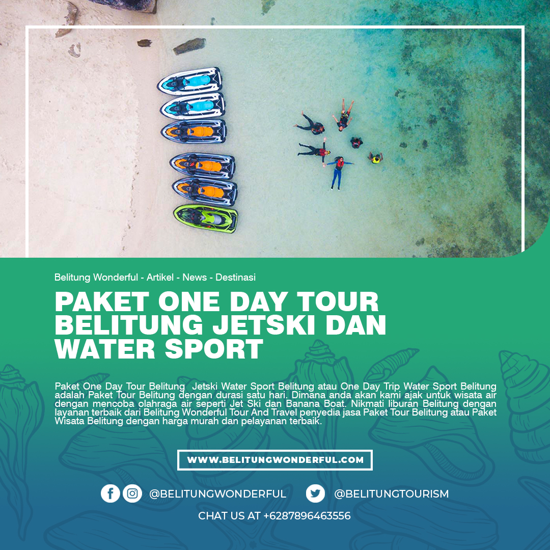BelitungTourism's tweet photo. Paket One Day Tour Belitung Jetski Dan Water Sport https://t.co/TBWZBjtXj4 https://t.co/66CH3g5Ati