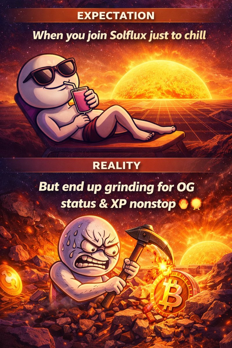alaxkhan97's tweet photo. Came to chill.
Stayed to grind. ☀️🔥
@solfluxofficial
#Solflux #OGGrind #Web3 https://t.co/kiQdf7wYre