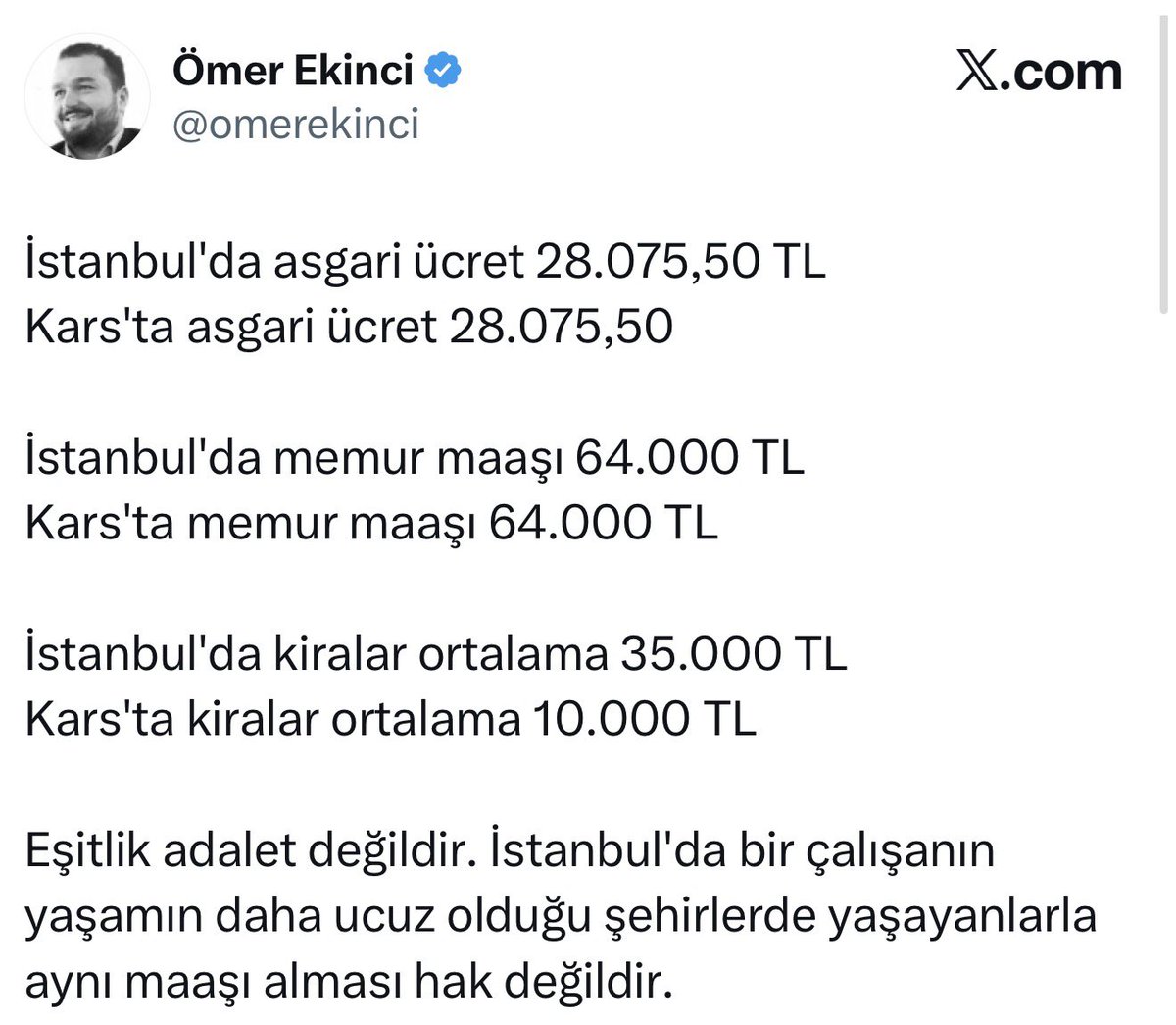 Kiraların yüksek olduğu illerde çalışanlara kira yardımı yapılmalıdır!