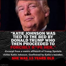 The tRump-Epstein files are proof that Donald tRump is a Pedophile &amp; Rapist!
The tRump-Epstein files are proof that Donald tRump is a Pedophile &amp; Rapist!
The tRump-Epstein files are proof that Donald tRump is a Pedophile &amp; Rapist!
Imprison Pedophile Rapist tRump today!