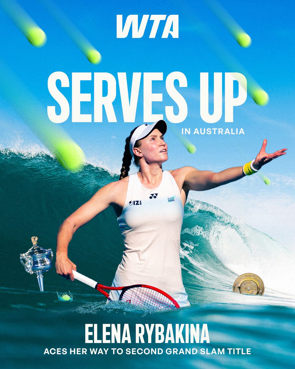 The Rybakina wave 🌊🏄‍♀️

#AO26