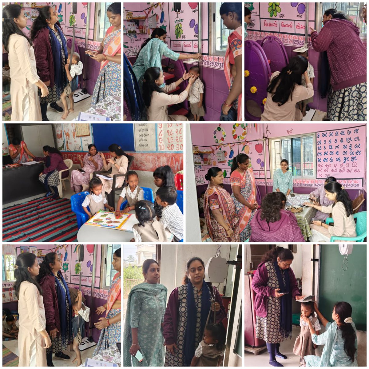 સ્ટેટ ટીમ દ્વારા આ.વાડી કેન્દ્ર ની ચકાસણી, તલાવચોરા સેજો, ચિખલી - 2