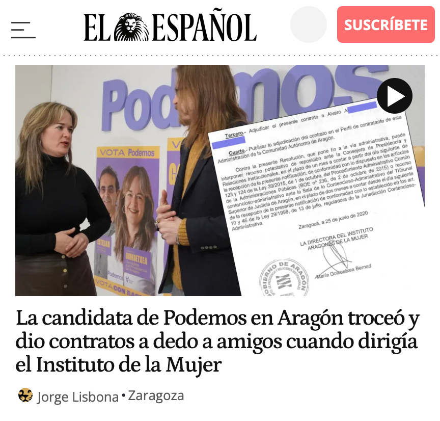PabloEchenique's tweet photo. Si tienes dudas a qué partido votar en Aragón, es fácil. La ultraderecha mediática te indica siempre cuál es la opción correcta de voto al dedicar dinero y esfuerzo a fabricar basura falsa en campaña sobre unos sí y sobre otros no. Porque ellos saben quiénes van en serio 😉 https://t.co/PUwbYYXBbU