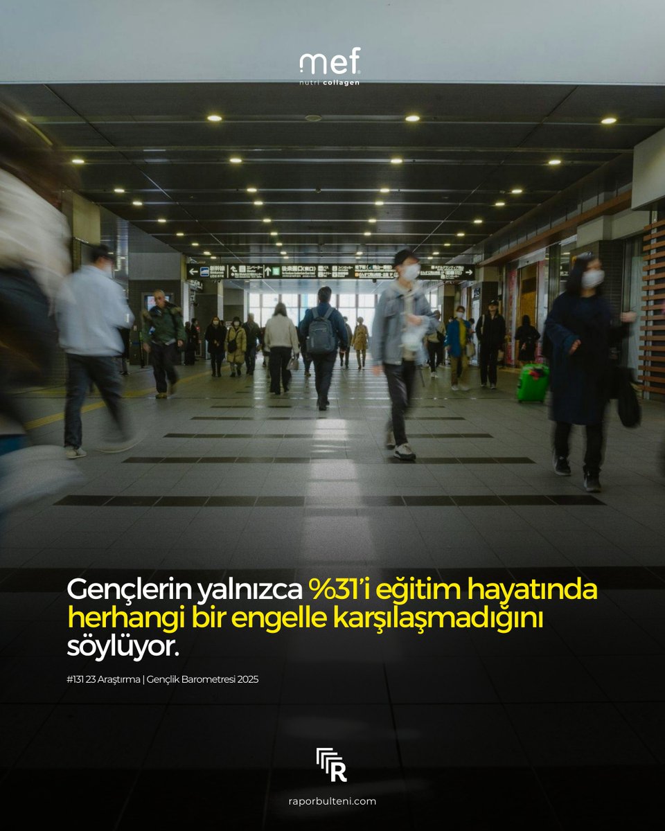 tomadernegi's tweet photo. Gençlerin yalnızca %31’i eğitim hayatında herhangi bir engelle karşılaşmadığını söylüyor. %25’i maddi imkânsızlıkları, %12’si toplumsal cinsiyet eşitsizliklerini, %11’i aile desteği eksikliğini temel engel olarak gösteriyor.

Bu sayıyı Mef Kolajen işbirliğiyle hazırladık.

İnternet sitemiz ya da profilde yer alan bağlantı üzerinden yeni sayımıza erişebilirsiniz.

Daha fazlası için bültenimize abone olmayı unutmayın!

https://t.co/nmaRVbYXYL