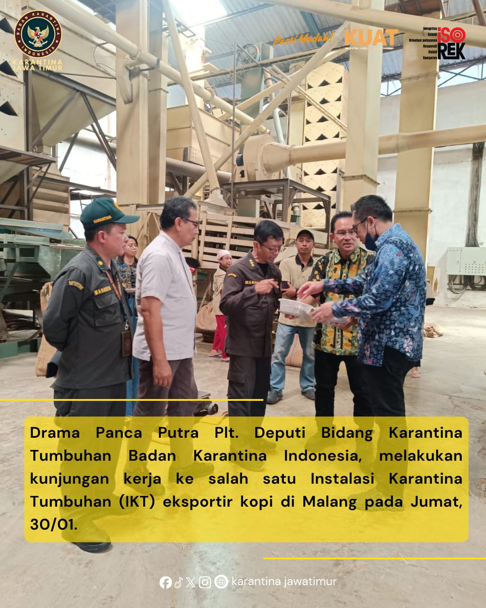 karantinajatim's tweet image. Drama Kunjungi Eksportir Kopi Di Malang

#Barantin
#Karantina
#Kopi
#EksporKopi
#Ekspor