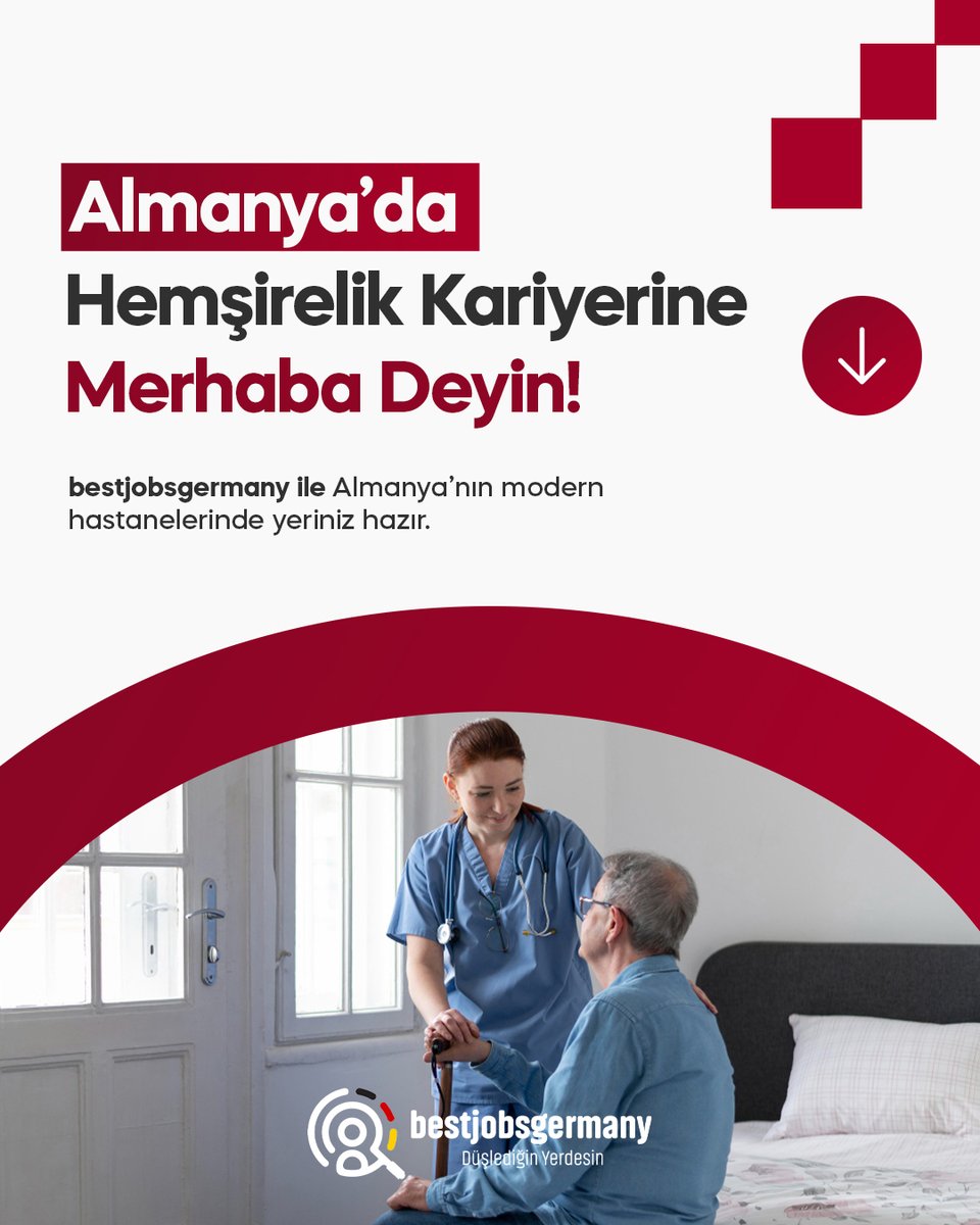 BestJobsGermany's tweet photo. Almanya’da hemşirelik kariyerine güvenle adım atmak ister misiniz?

bestjobsgermany, Almanya’nın modern hastanelerinde çalışmak isteyen hemşirelere uçtan uca destek sunar.

Hayalinizdeki kariyer için doğru yerdesiniz. https://t.co/Sh4FBCVKaz