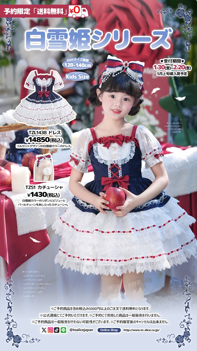 ❤️ToAliceJapan❤️ ご予約受付中🌟 期間：2月20日(金)まで 🎀白雪姫