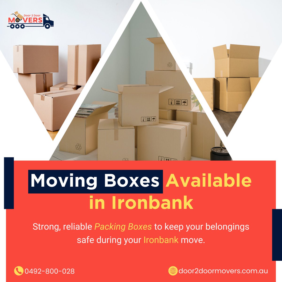 d2dremovalists's tweet image. 📦 Moving Boxes Available in Ironbank

Getting ready to move in Ironbank? Start with strong, reliable #packingboxes designed to keep your belongings protected from packing to unpacking

📞0492 800 028
🌐 door2doormovers.com.au

#movingboxes #housemoving #movinghelp #moversnearme