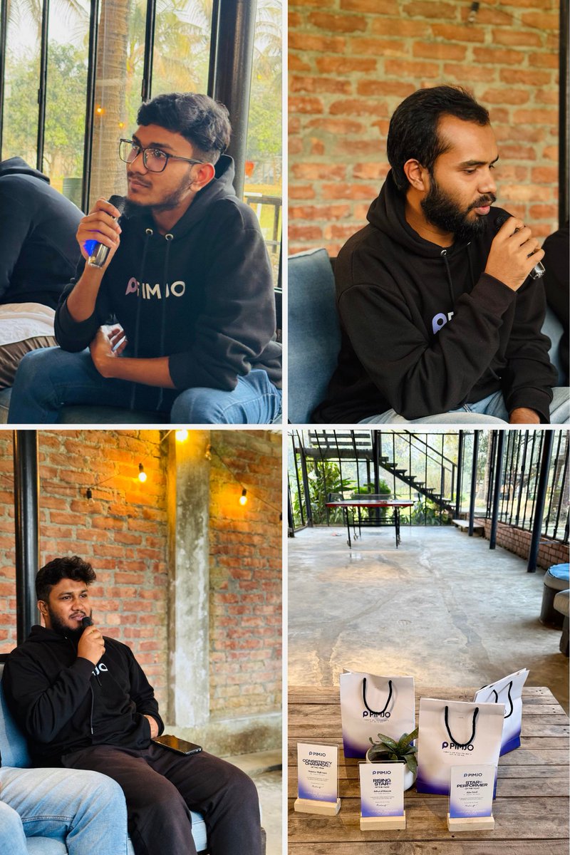 Everyone gave their best, and a few went even further - wrapped up the Pimjo Team Retreat with well-deserved recognition 🏆

✨ We turned a cozy lounge into our own award hall for the afternoon

Moment to reflect, share thoughts, and celebrate the effort and impact together 🙌