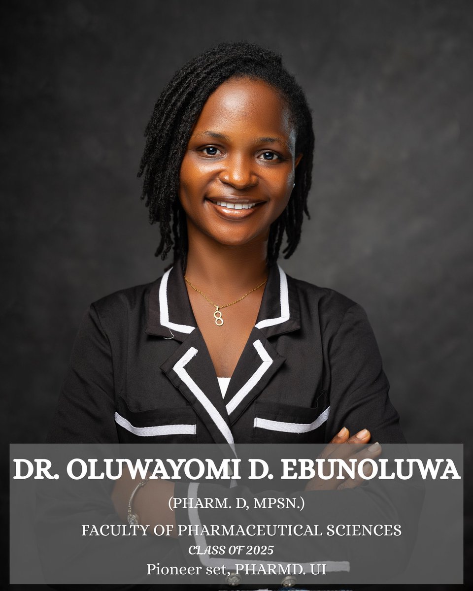 It's official 🤩 I have satisfied all my examiners. 

My status and name has changed 🤭 It's now

Dr Ebunoluwa D. Oluwayomi (PharmD, University of Ibadan)

Glory be to God 🥳
