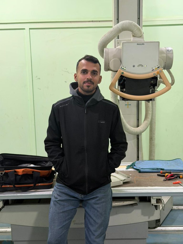 The X-ray is operational now. From studying parts to full repair, we did it. Grateful for small wins in these difficult times 🇵🇸