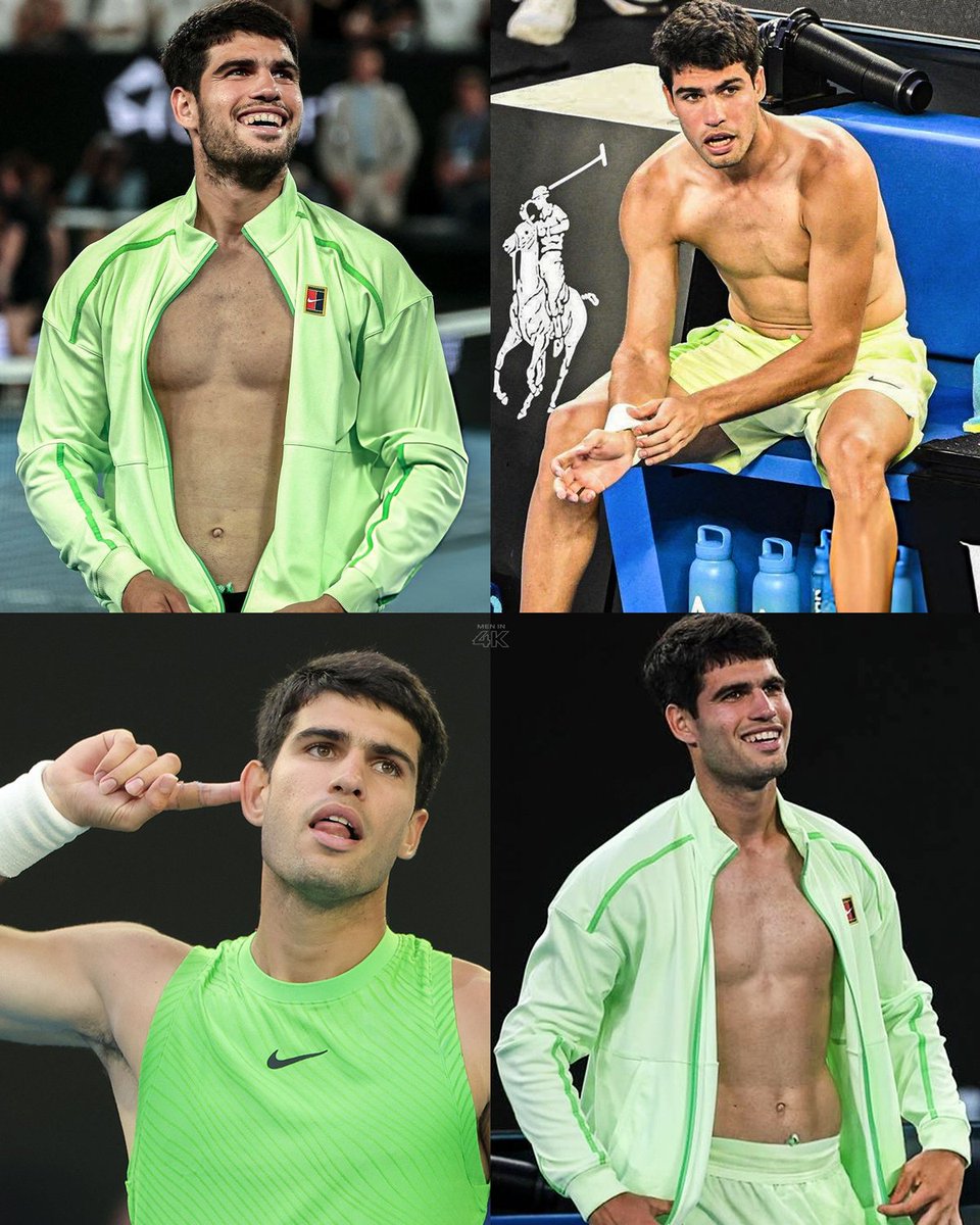 MENin4K's tweet image. Carlos Alcaraz in Melbourne for the 2026 Australian Open 🫦