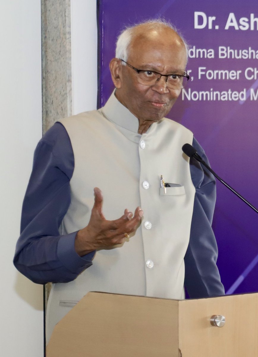 Dr. Ashok Sekhar Ganguly speaking at book discussion on leadership and industry, Pune, 2026.