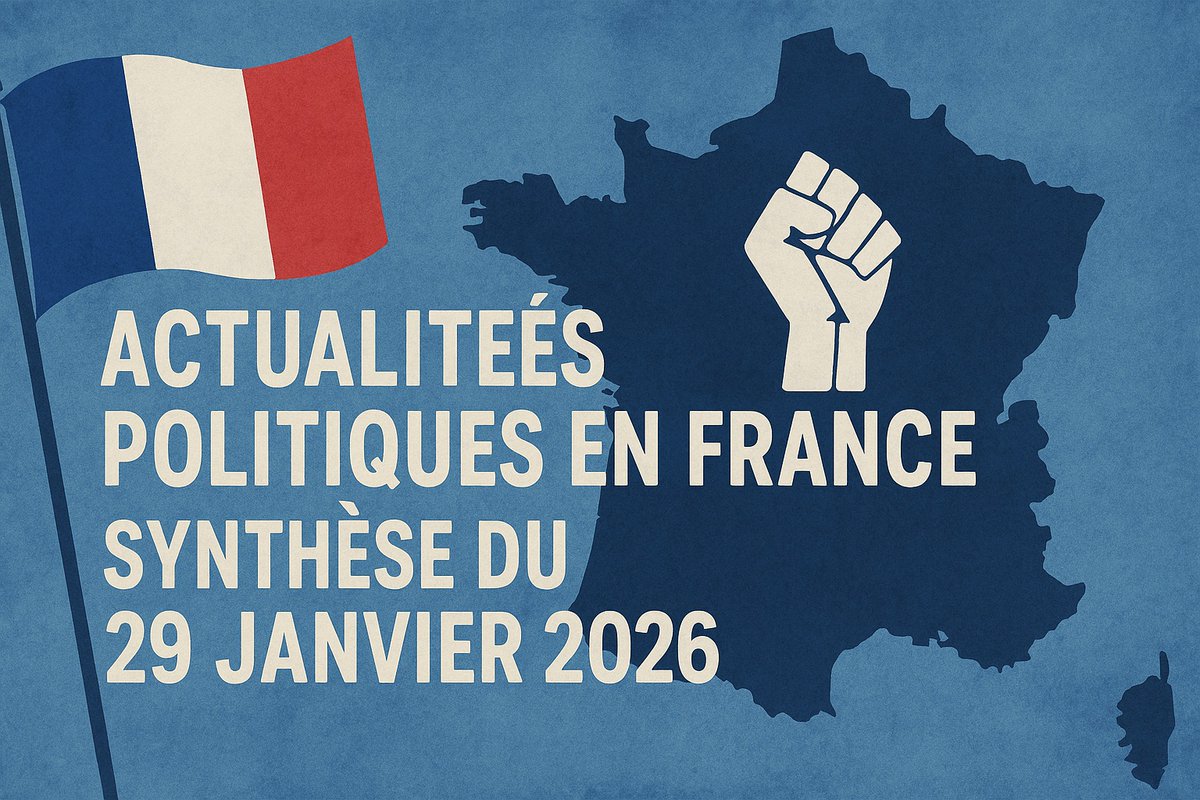 LeFreeCoin's tweet image. lefreecoin.fr/actualites-pol…
Actualités Politiques en France : Synthèse du 29 Janvier 2026
#lefreecoin #lefreecoinfr #PolitiqueFr #Budget2026 #DirectAN #Sénat #Macron #Lecornu #France2026 #Actualité