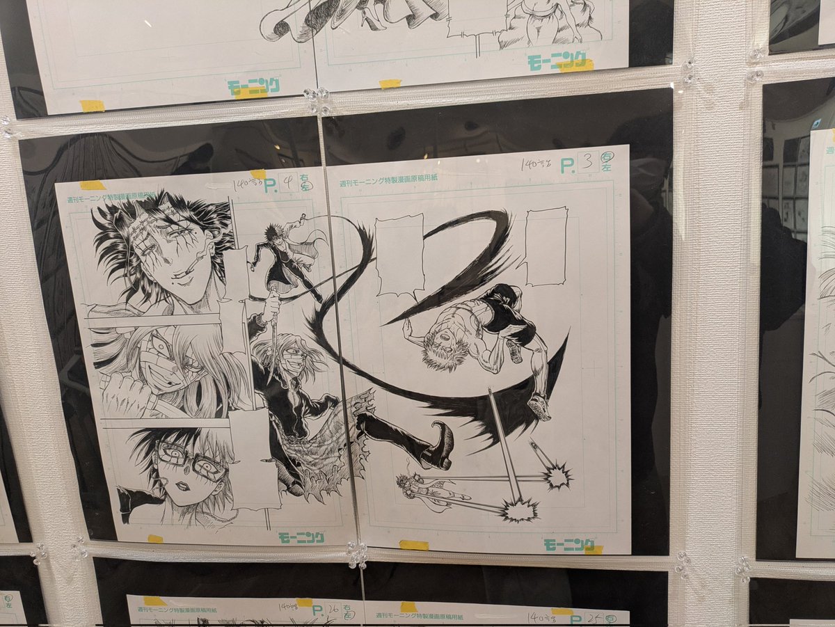 忍者と極道』原画展へ。強い線圧でガシガシ描かれた原画を拝むとぐっと