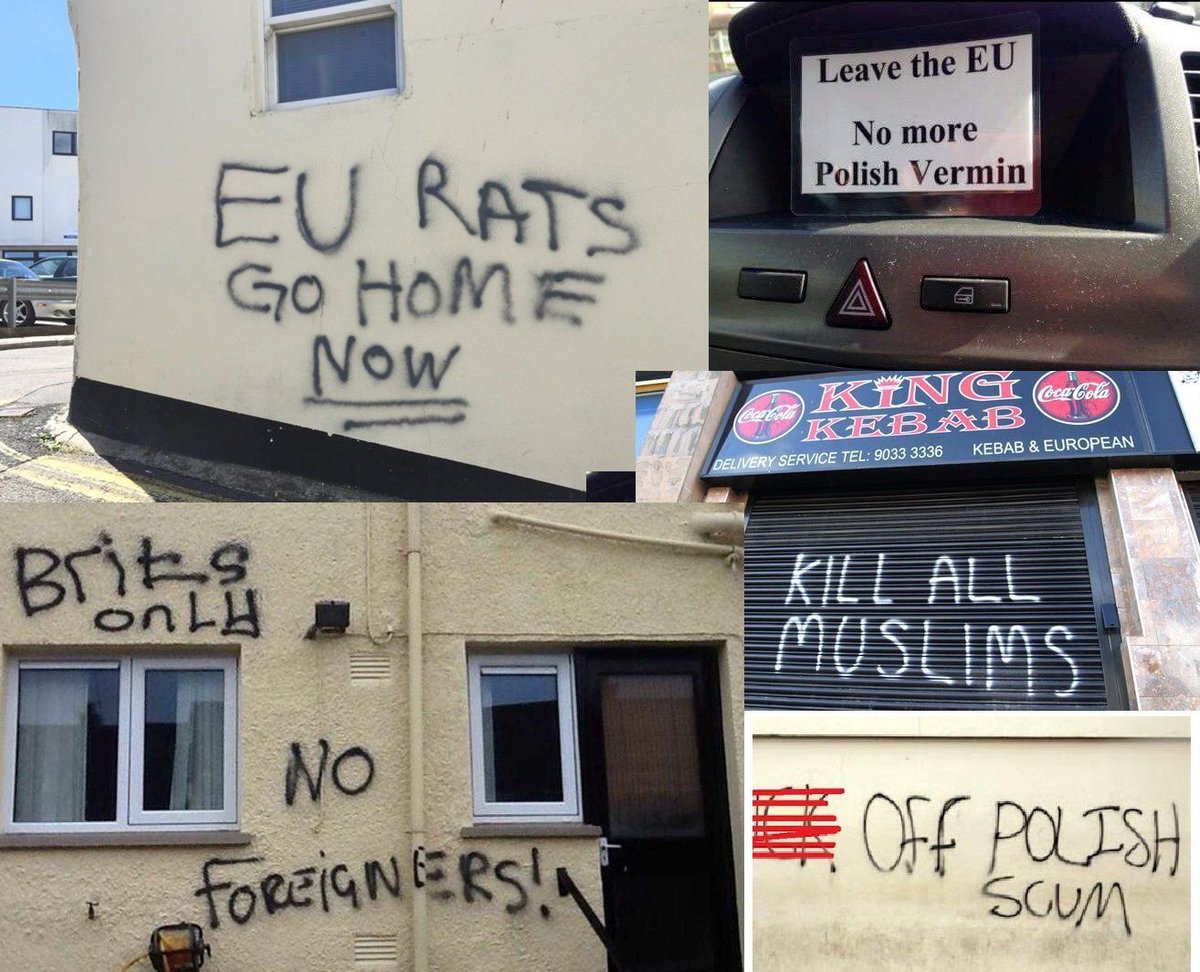 THIS DAY in 2020, #Brexit.

A reminder of what it was really about ... Xenophobic Hatred.