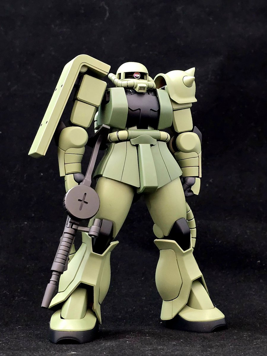 HGUCザクも完成して 1年戦争のMS揃ってきたよ #ガンプラ #HGUCザク