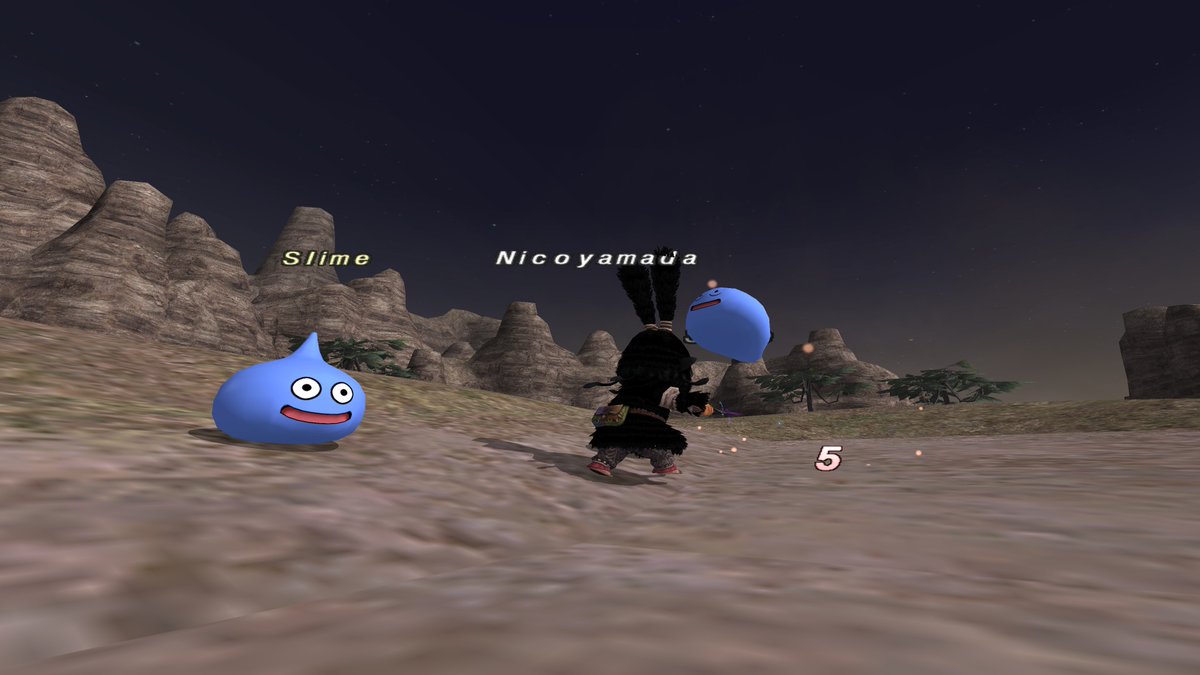 FF11 、DQXコラボ～～～！やっとできた。DQXFF14でコラボはやってきたがFFにスライムがいるのはやはり不思議な感じ、「Slime」表記が新鮮。ホーロー様も良かったねえ。 コイン集めるぞー！メタルスライムがつんよおおお！